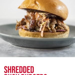 Shredded Duck Burgers